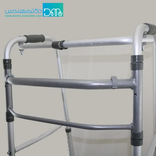 واکر تاشو ارتفاع متغیر چرخدار آلومینیومی مدل حلزونی — تصویر ۳