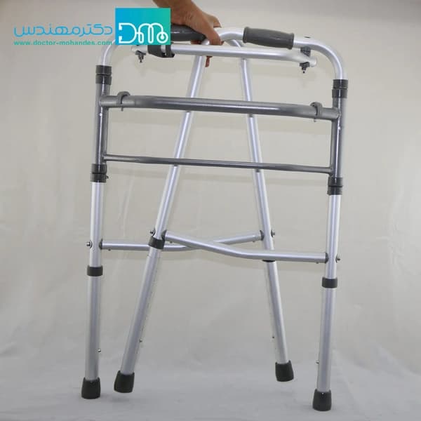 واکر تاشو ارتفاع متغیر آلومینیومی مدل حلزونی — تصویر ۲