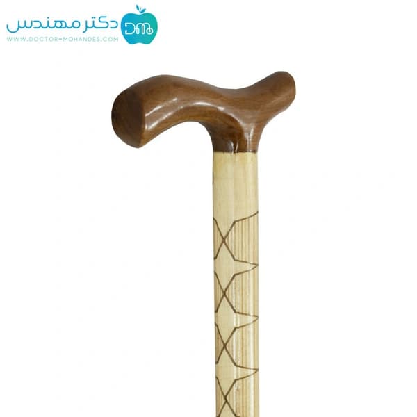 عصا چوبی طرح هندسی — تصویر ۲