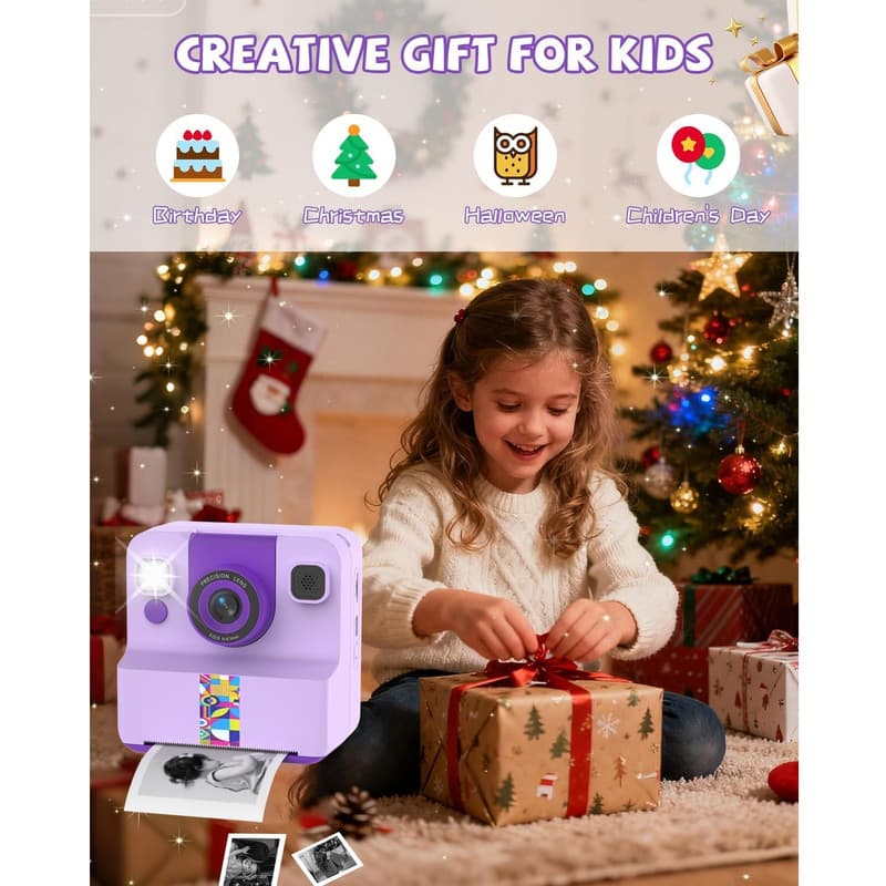 دوربین عکاسی و فیلمبرداری چاپ سریع کودک مدل Print Camera — تصویر ۷