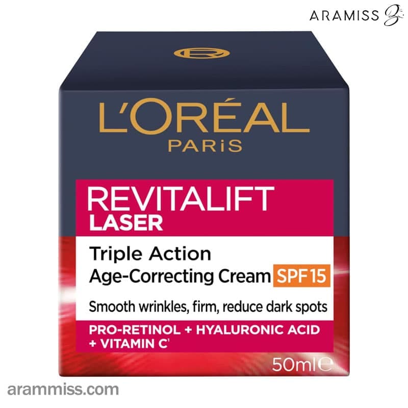 کرم روز ضد چروک LSF 25 لورال پاریس مدل REVITALIFT LASER — تصویر ۲