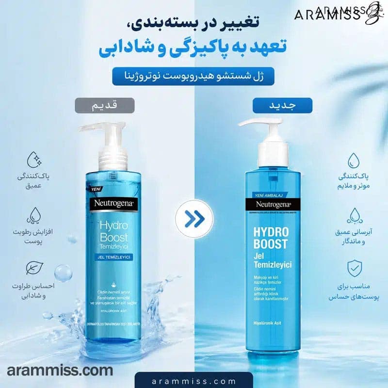 ژل شستشوی هیدروبوست نوتروژینا hydro boost — تصویر ۴