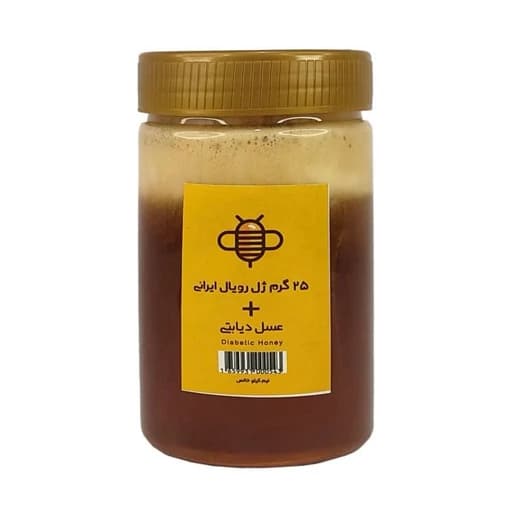 عسل و ژل رویال فدک - مخلوط عسل دیابتی و 25 گرم ژل رویال 500 گرم محیا