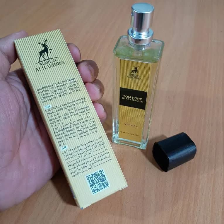 ادکلن تام فورد بلک ارکید الحمبرا 35 میل مردانه | رایحه مشابه Tom Ford Black Orchid — تصویر ۲