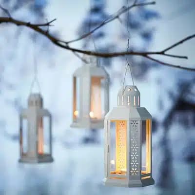 شمع وارمر 100 عددی بدون عطر ایکیا GLIMMA/ سفید — تصویر ۶