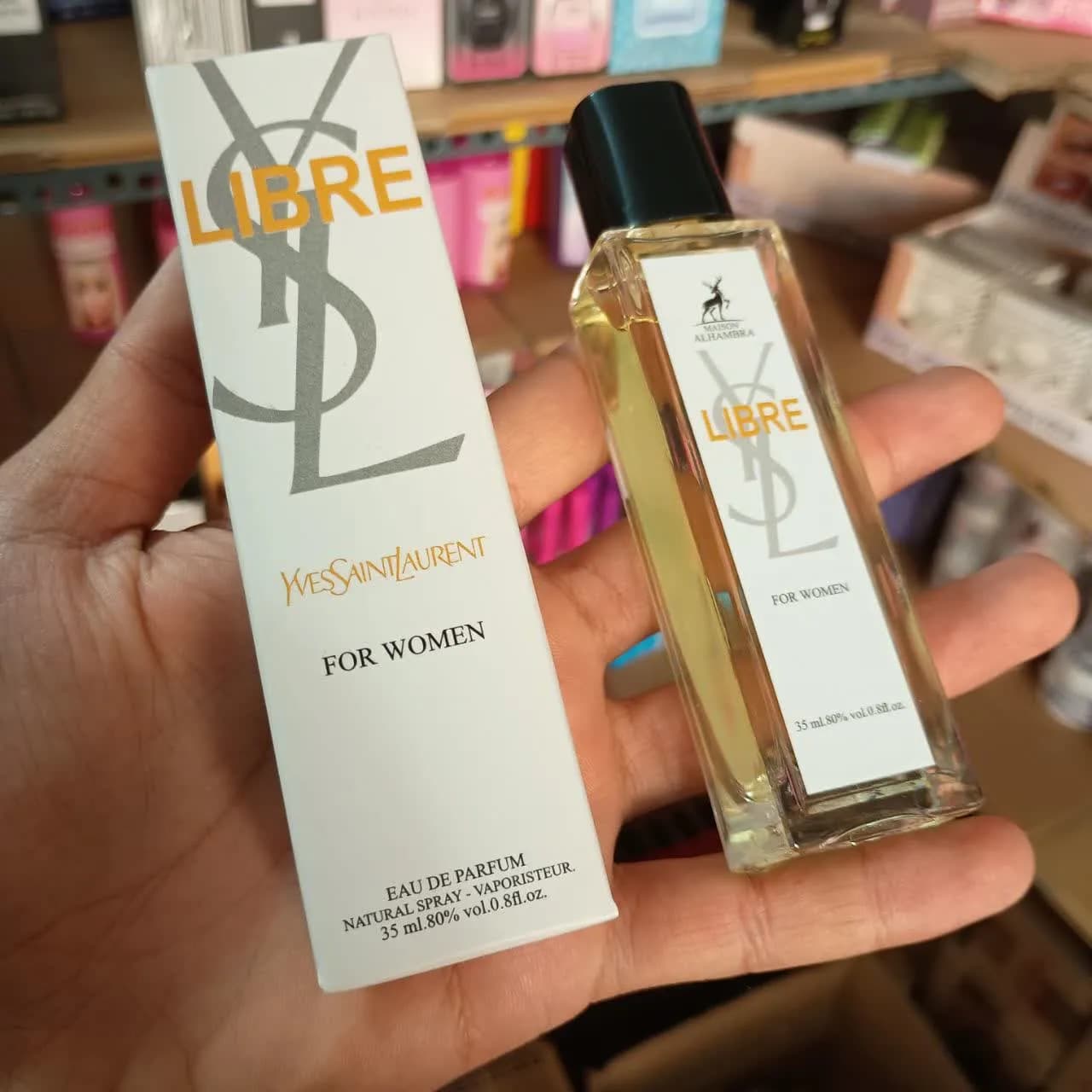 ادکلن لیبر الحمبرا 35 میل زنانه | رایحه مشابه Yves Saint Laurent Libre