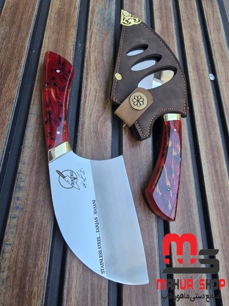ساطور استیل درجه ۱ کسگن زنجان با غلاف مخصوص برش