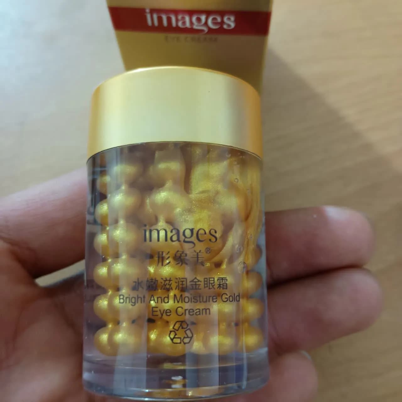 کرم دور چشم مرواریدی ایمیجز طلایی 30 گرمی — تصویر ۴