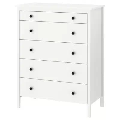 درارو سفید 5 کشو ایکیا مدل KOPPANG/ سایز 114×90 سانتی متر