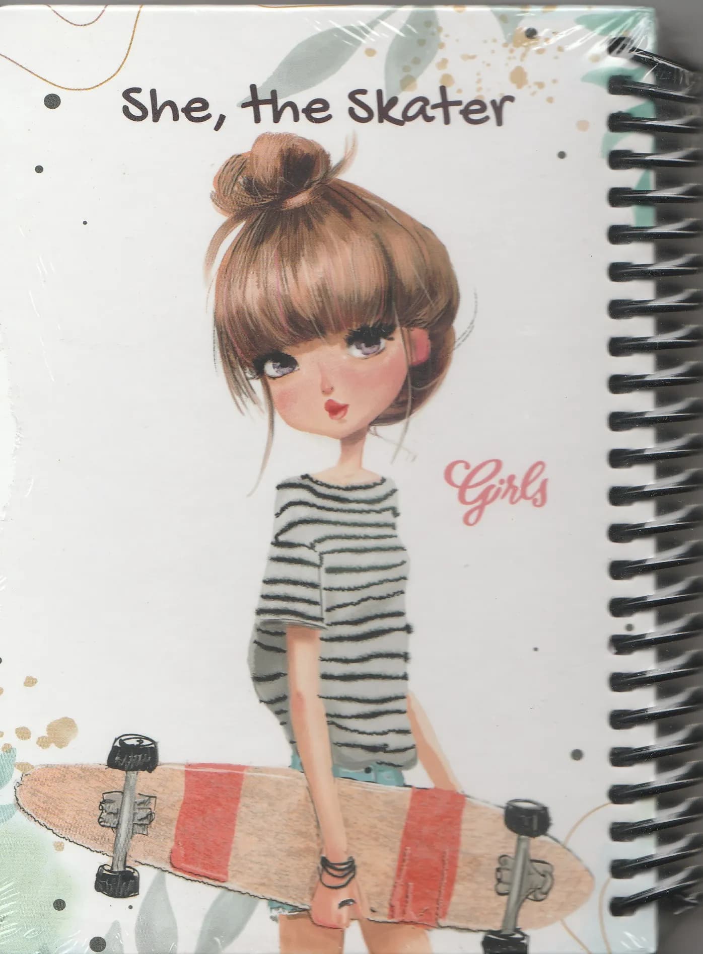 دفترچه یادداشت 100 برگ دات نوت مدل دخترانه she, the skater