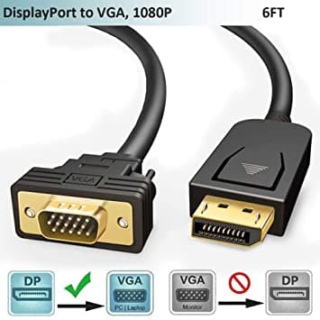 کابل مبدل DisplayPort to VGA — تصویر ۲