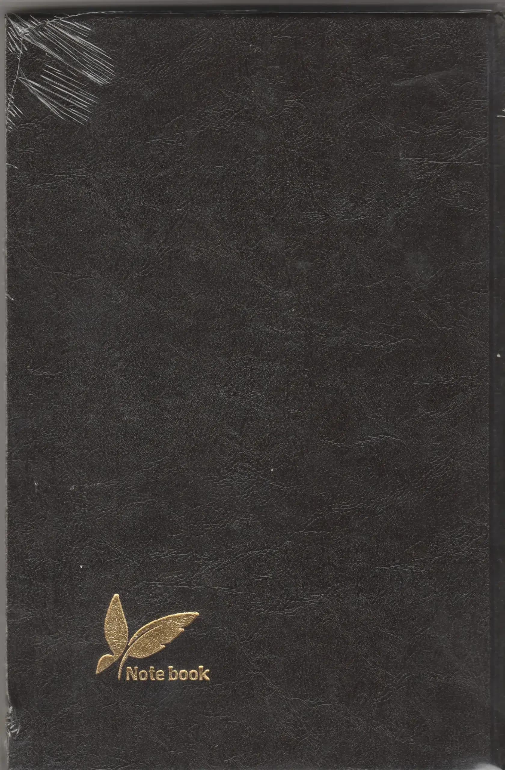 دفتر 100 برگ پیک فدک مدل مشکی رقعی طرح Note book کد 028