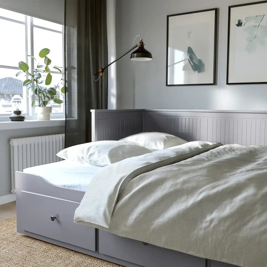 کاناپه تخت خواب شو ایکیا HEMNES — تصویر ۷