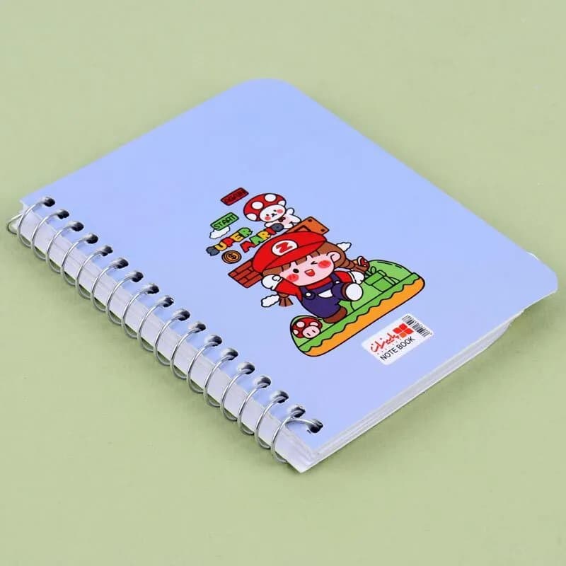 دفترچه یادداشت 60 برگ پاییزان مدل حاشیه دار طرح Super Mario کد 153 — تصویر ۲