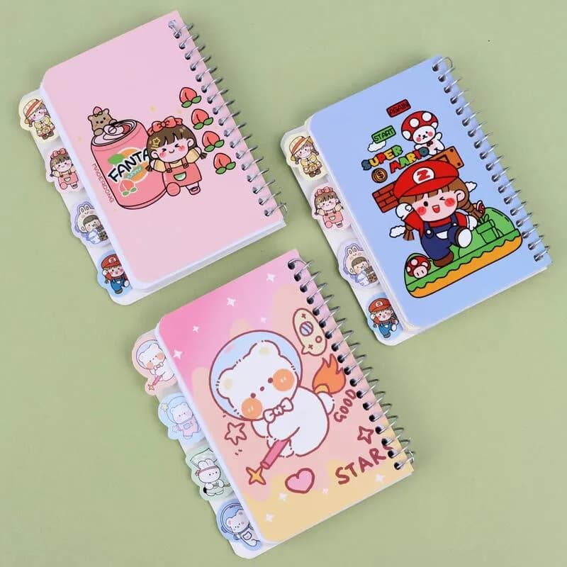 دفترچه یادداشت 60 برگ پاییزان مدل حاشیه دار طرح Super Mario کد 153 — تصویر ۳