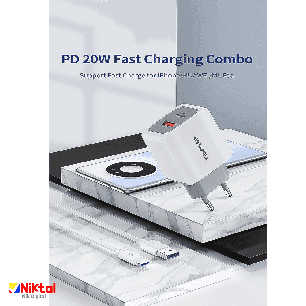شارژر Type-C اوی مدل pd4 — تصویر ۴