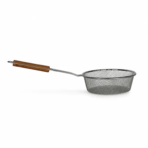توری روغن گیر دسته چوبی سایز 18 — تصویر ۲