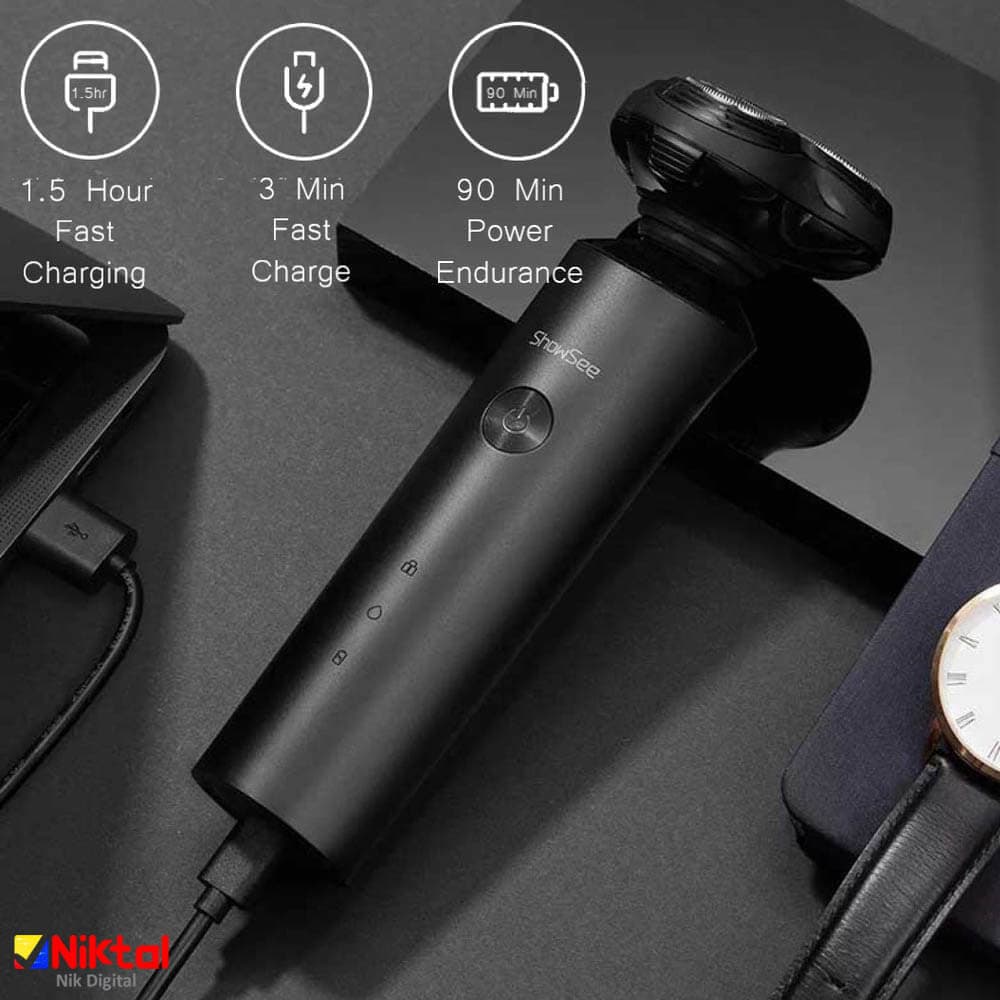 ریش تراش شیائومی مدل ShowSee Electric Shaver F1 — تصویر ۴