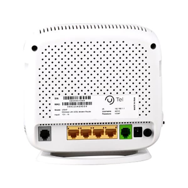 مودم روتر ADSL2+/VDSL2 یوتل Utel V304F گارانتی اصلی — تصویر ۲