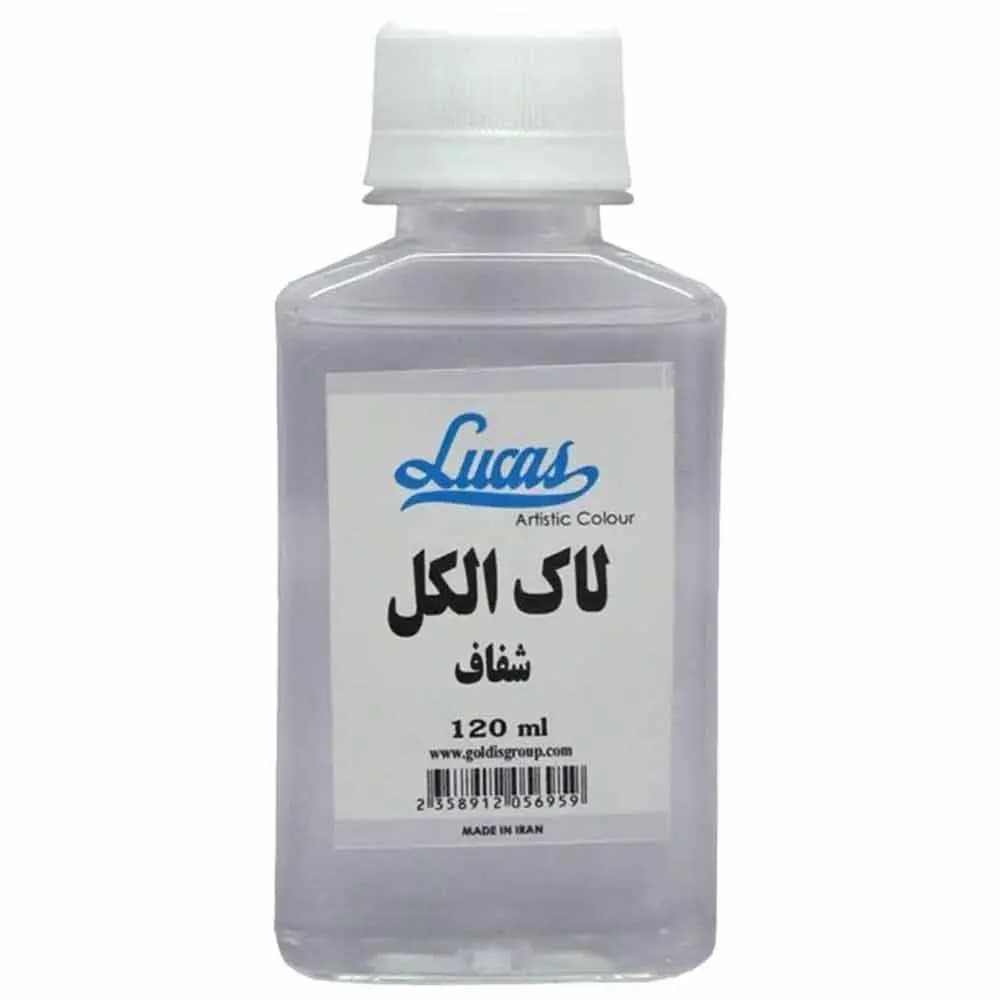 لاک الکل شفاف لوکاس Lucas با حجم 120 میل