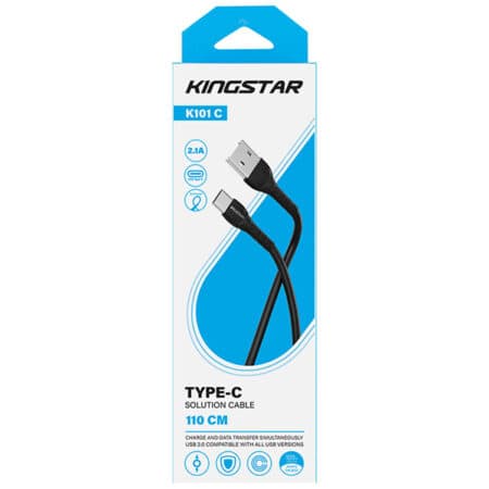 کابل شارژ 1.1 متری Type-C کینگ استار K101 C — تصویر ۳