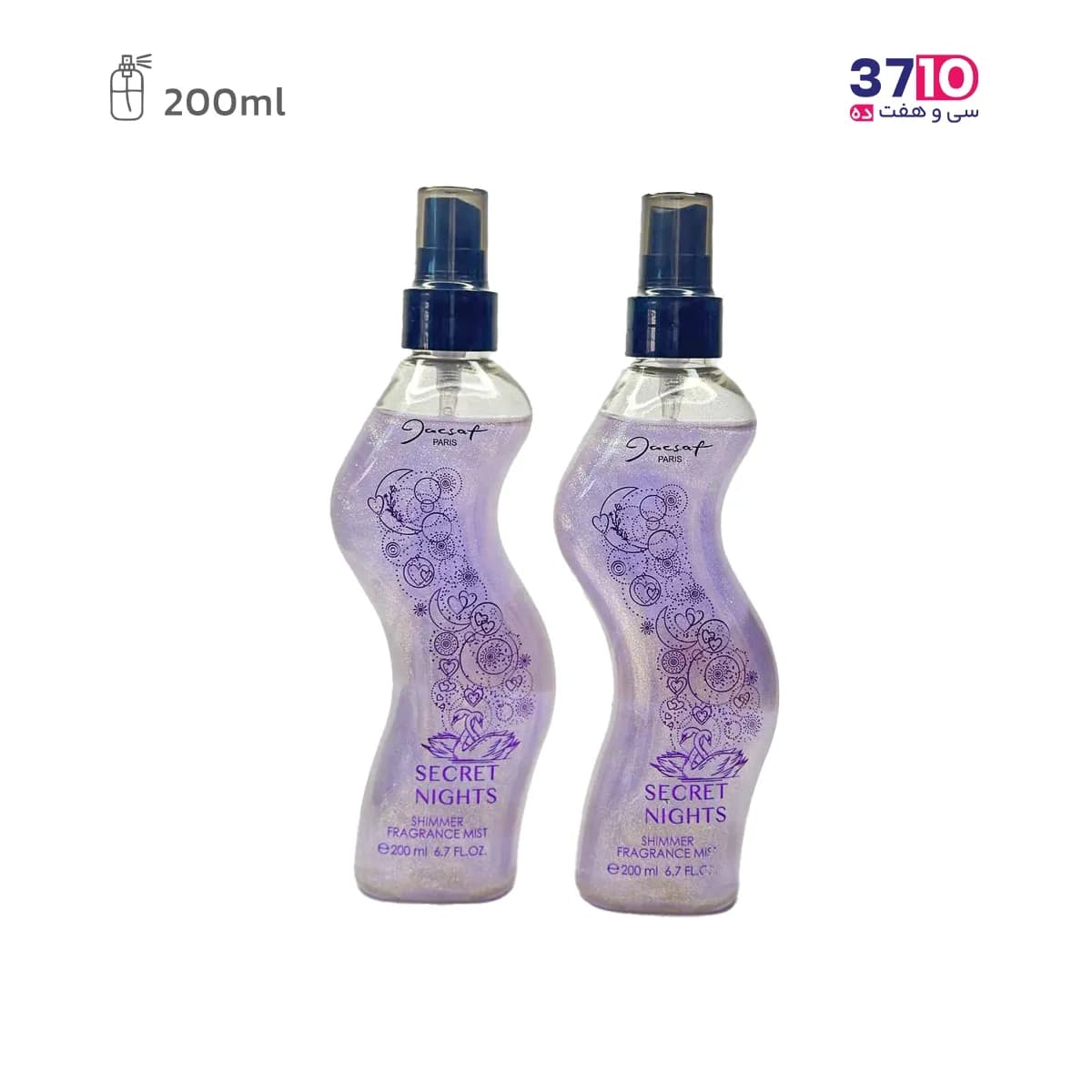 بادی اسپلش زنانه شاین ژک ساف مدل سکرت نایتز 200 میل — تصویر ۳