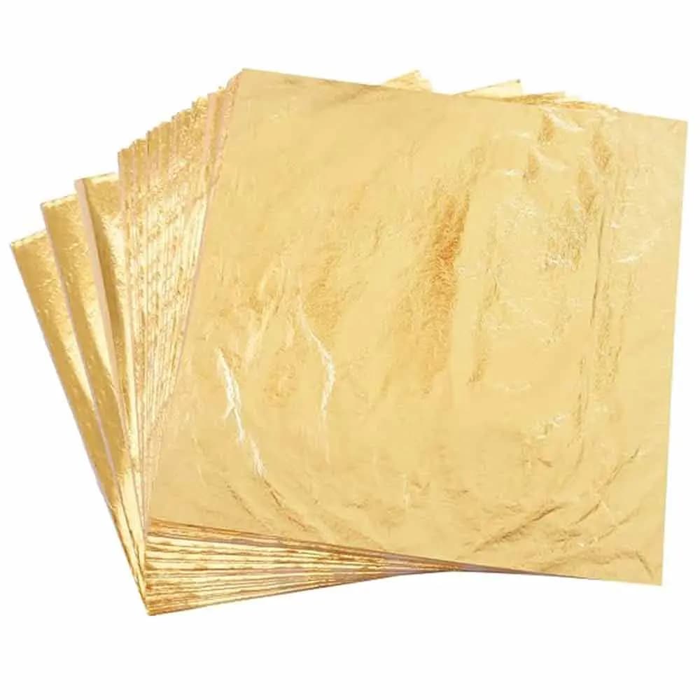 ورق طلا ویونا viuna سایز 16 × 16 سانت بسته 10 برگی