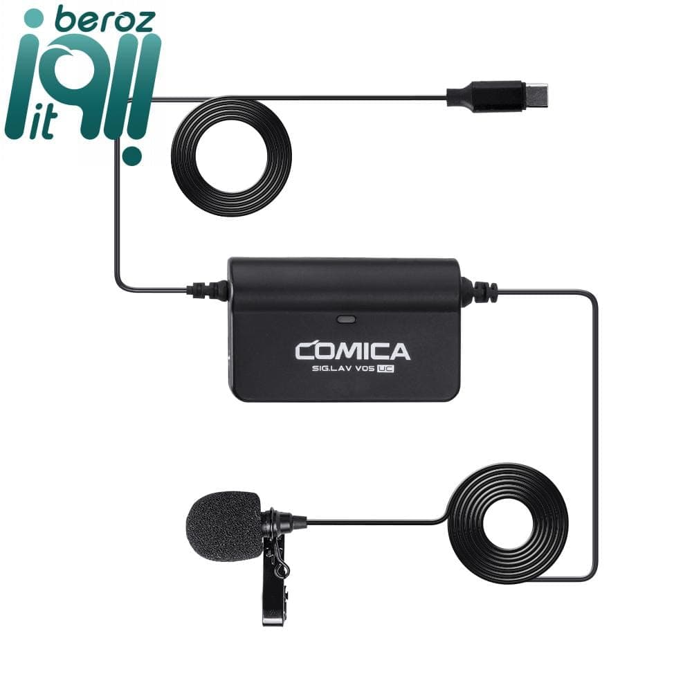 میکروفن یقه ای تایپ سی کامیکا مدل COMICA SIG.LAV V05 UC «اورجینال ارسال 1 ساعته»