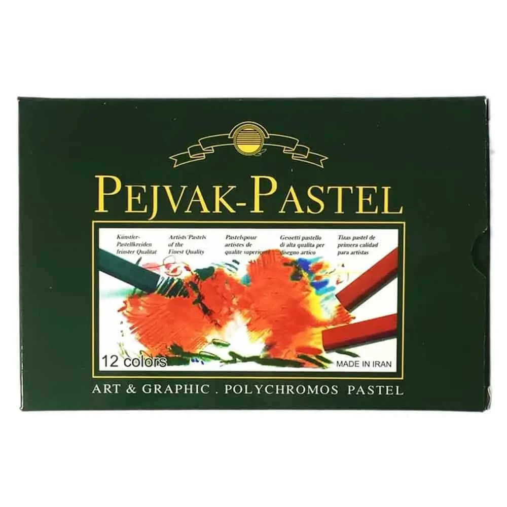 پاستل گچی 12 رنگ پژواک Pejvak
