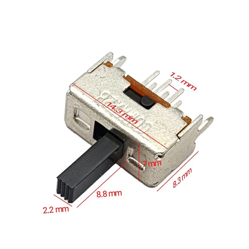 کلید کشویی دو حالته 6pin مدل SS-22D28-G9NS — تصویر ۲