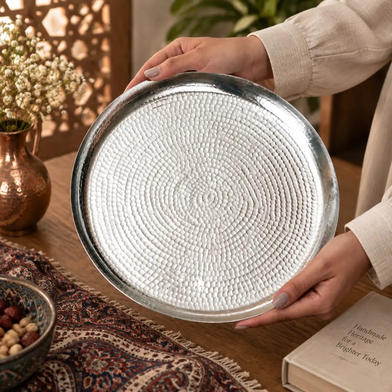 پیش دستی (ظرف) مسی