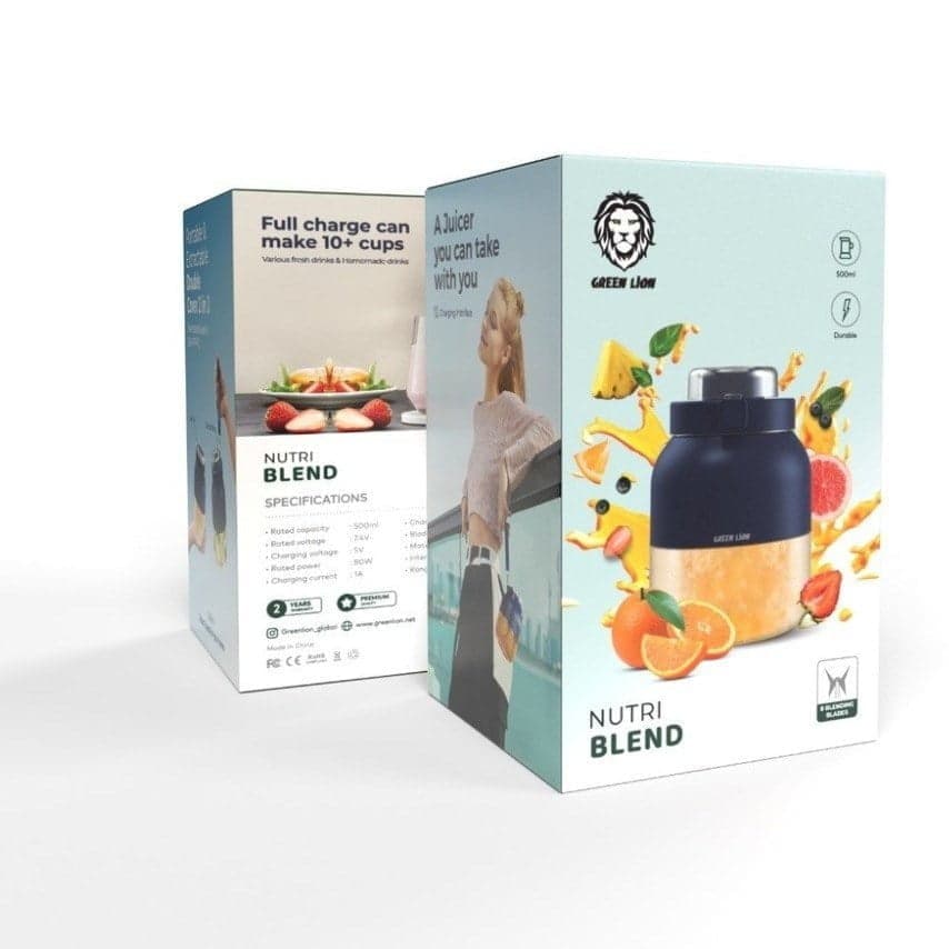 مخلوط کن و اسموتی ساز گرین لاین Green Lion NUTRI BLEND 500mL 80W — تصویر ۸