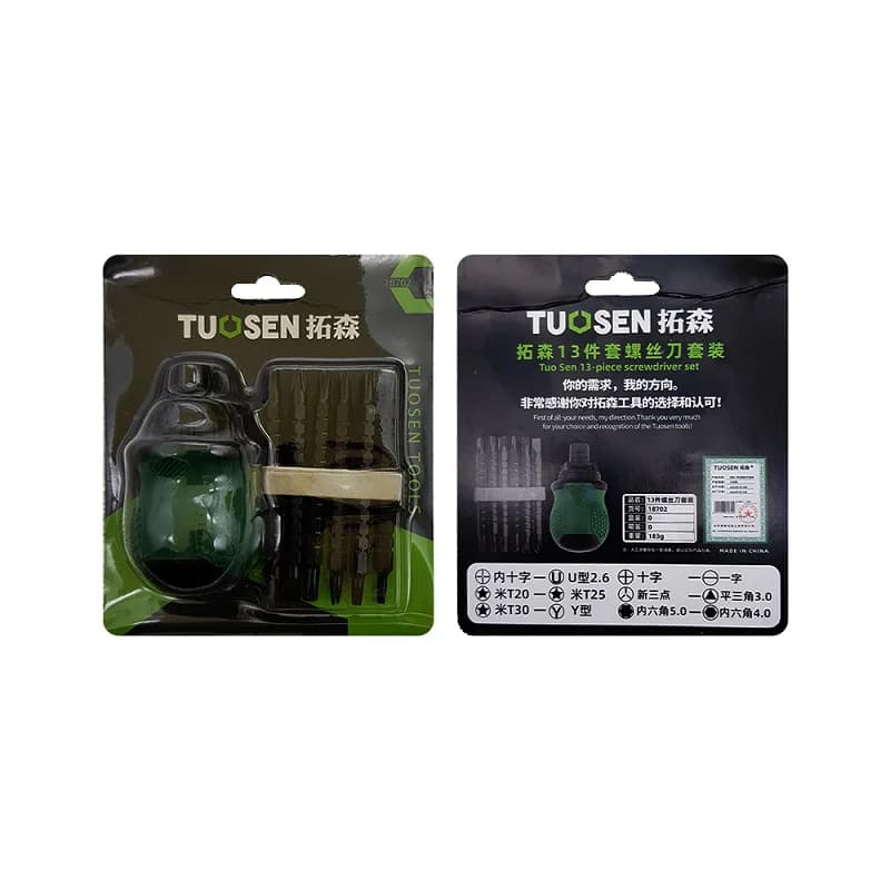 ست پیچ گوشتی مچی دوطرفه TUOSEN 18702 — تصویر ۳
