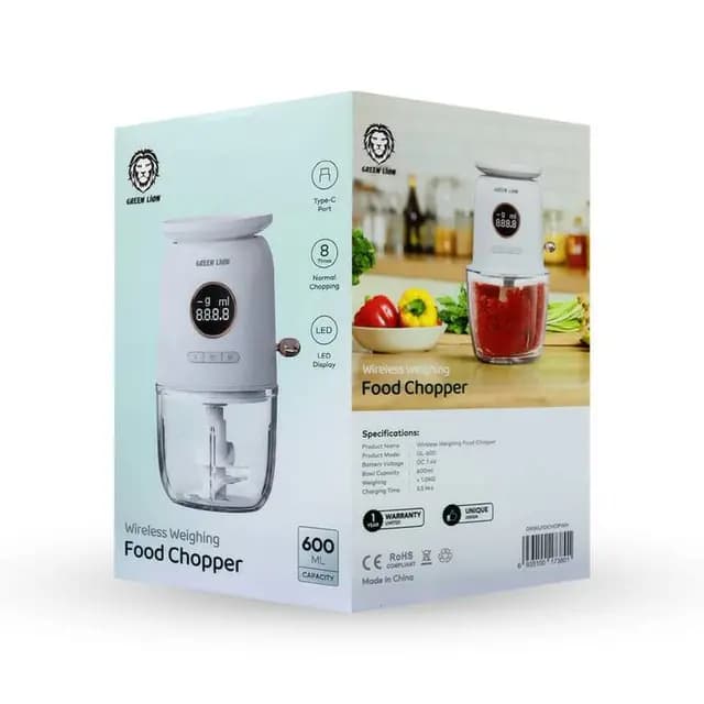میکسر و ترازوی آشپزخانه گرین لاین مدل Green Lion Wireless Scales and Food Chopper — تصویر ۴
