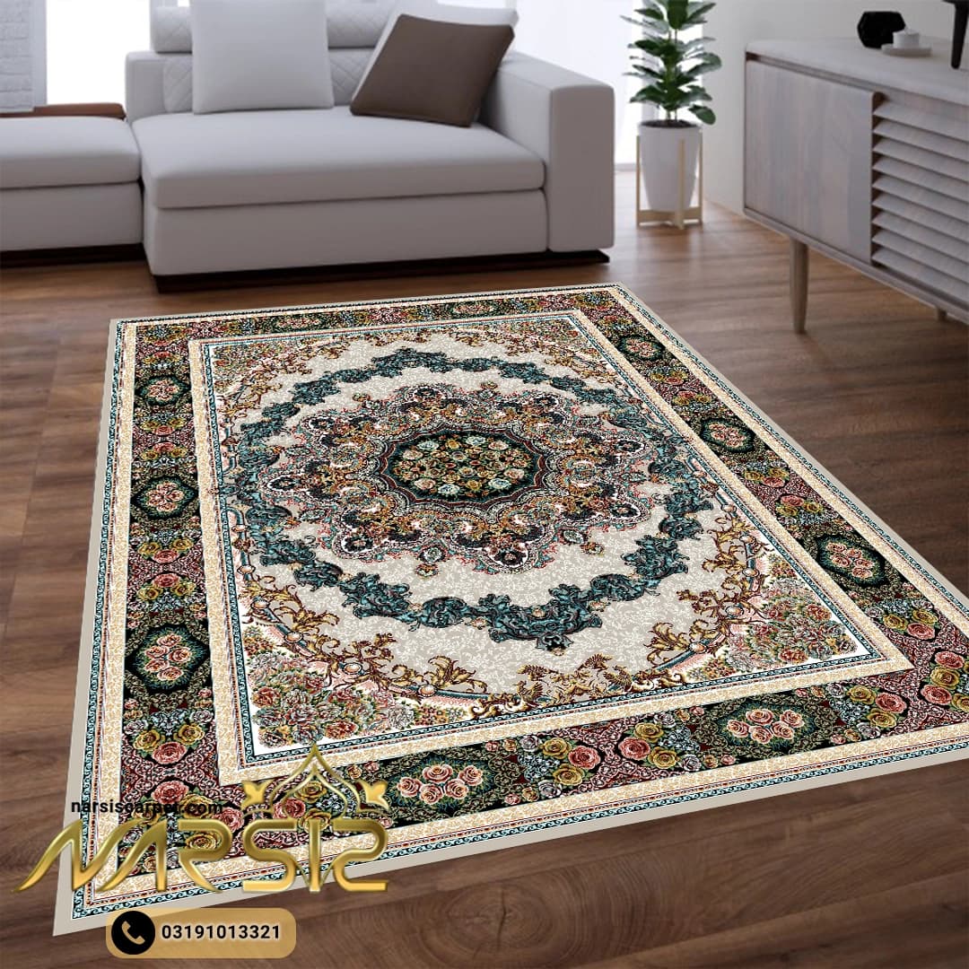فرشینه فرش طرح ایلیا فیلی کد 9053 — تصویر ۲