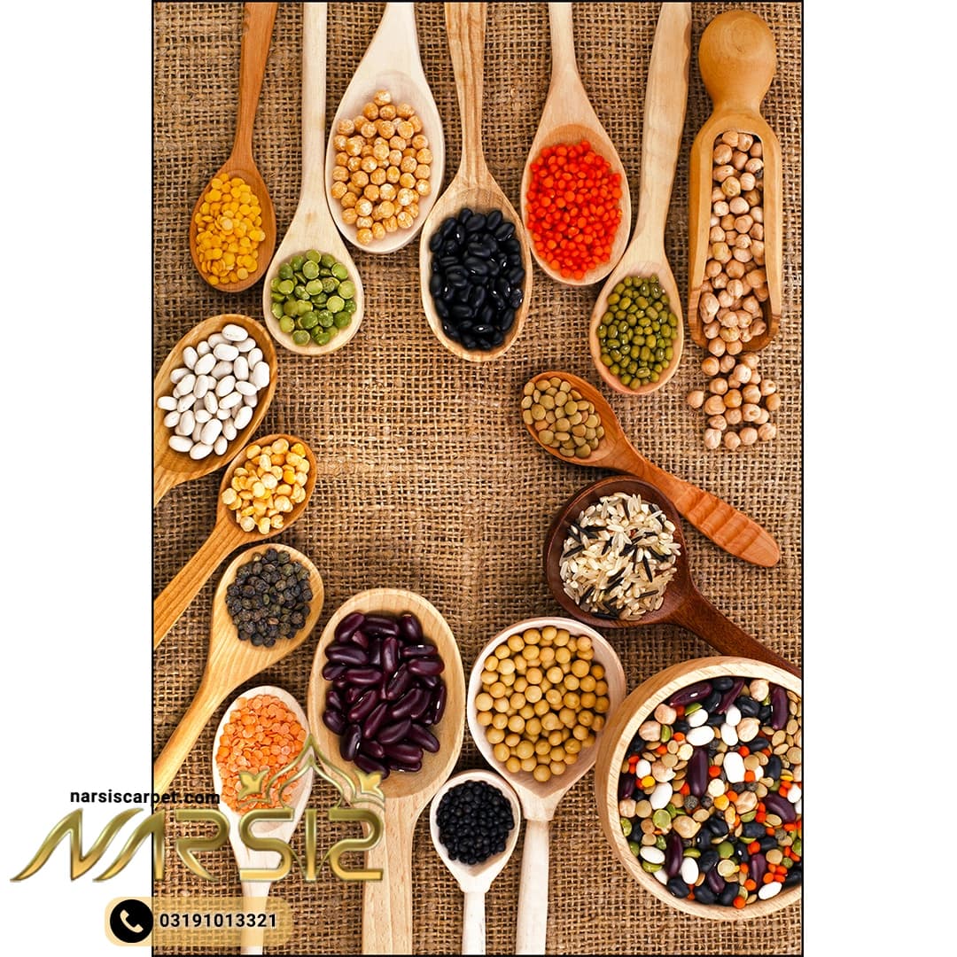 فرشینه آشپزخانه طرح حبوبات کد 7050 — تصویر ۲
