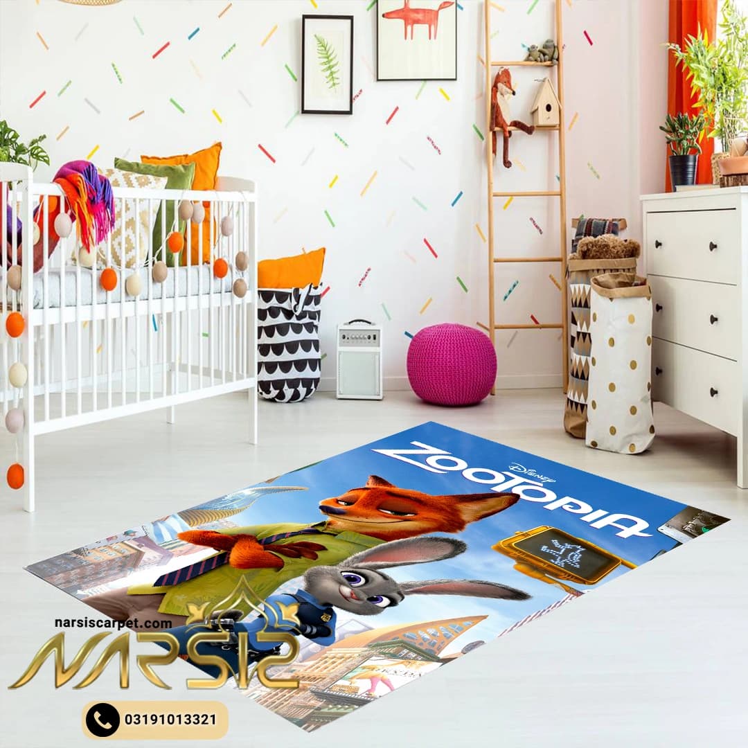 فرشینه کودک طرح انیمیشن زوتوپیا کد 6056 — تصویر ۲