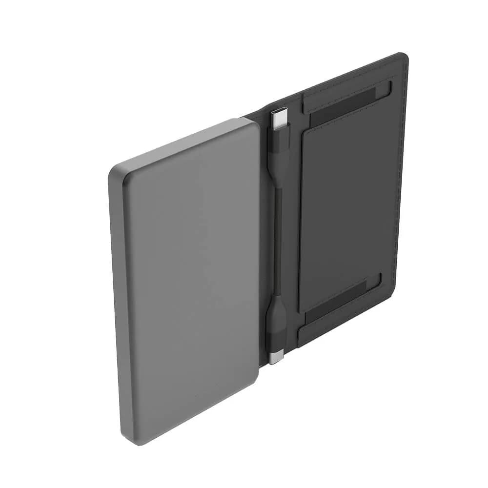 پاوربانک همراه باکابل و کیف پول Vermont لولو (LVLVT5PPBK) Levelo Vermont Portable 3 in 1 Wallet Power Bank — تصویر ۵