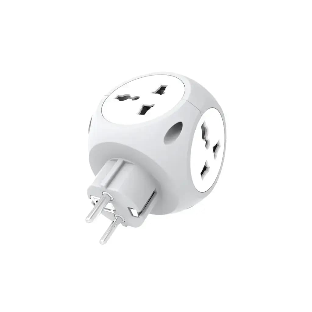 مبدل و چند راهی برق مسافرتی مدل GNMLTPTRADWH گرین لاین Green Lion Multiport Travel Adapter