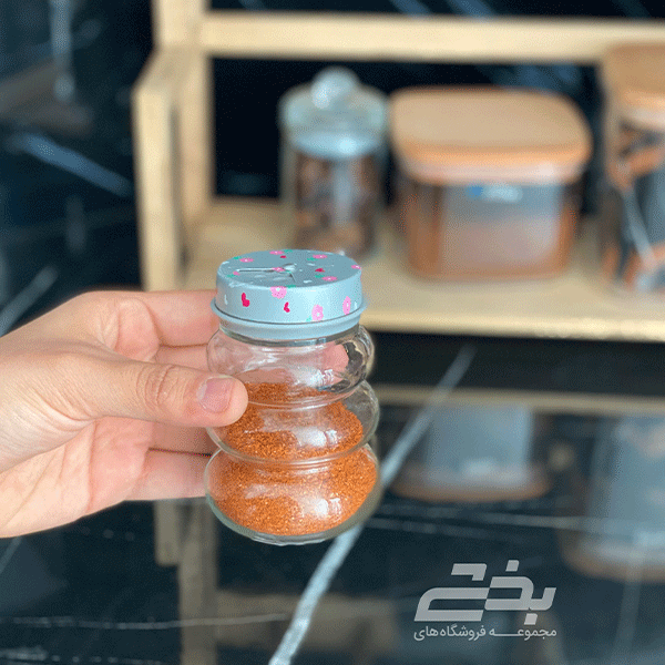 ادویه پاش سرو درب گلدار نیلوفر — تصویر ۲