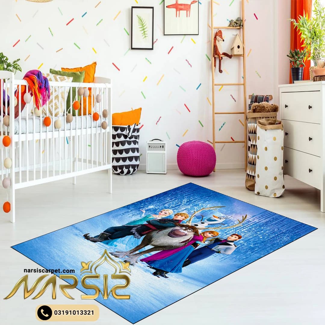 فرشینه کودک طرح انیمیشن فروزن کد 6024
