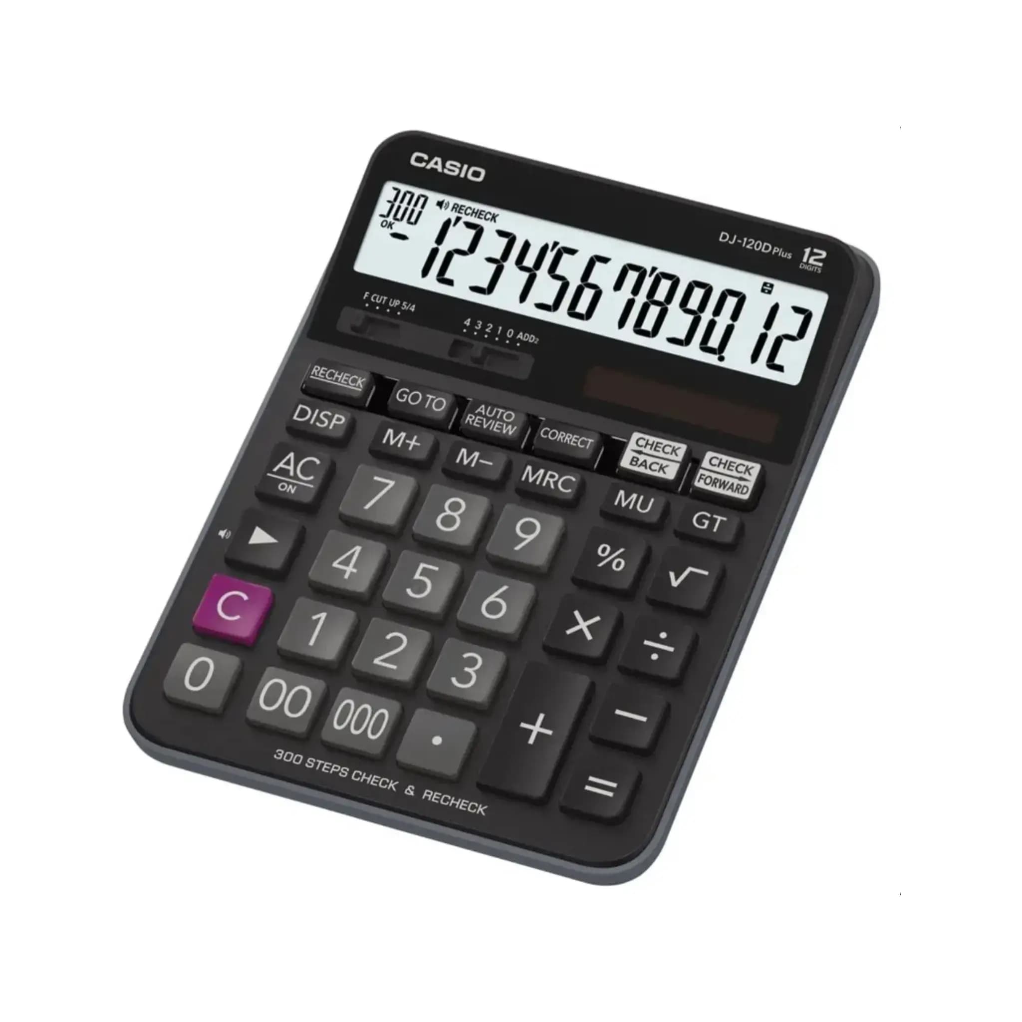 ماشین حساب 12 رقم کاسیو مدل DJ-120D Plus