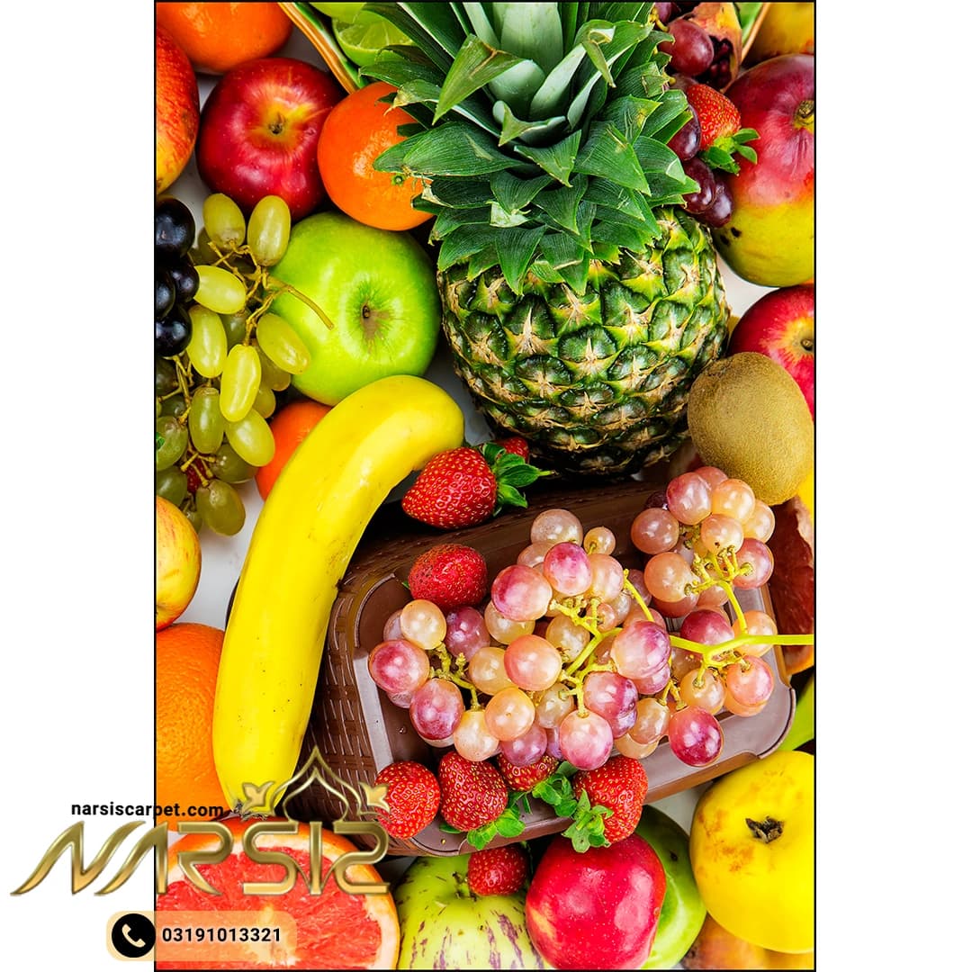 فرشینه آشپزخانه طرح میوه ها کد 7020
