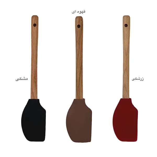 لیسک سیلیکونی دسته چوبی گرد اوستایل — تصویر ۲