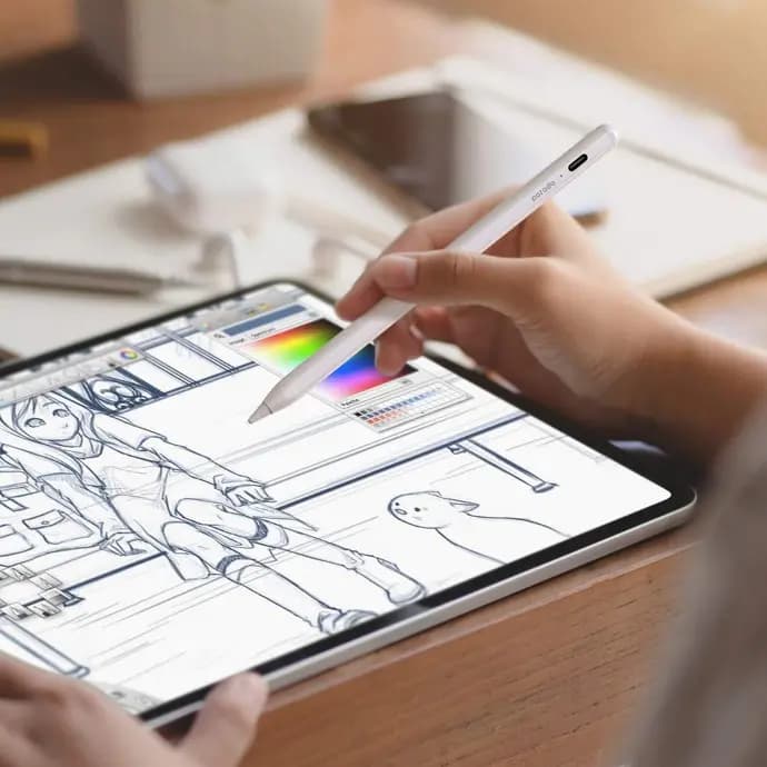 قلم لمسی هوشمند پرودو با سوییچ لمسی مدل PD-USPTS ا Porodo Universal Smart Pencil with Touch Switch PD-USPTS — تصویر ۴