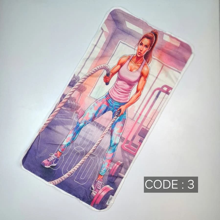 حوله ورزشی زنانه طرح دار HT-62 — تصویر ۶