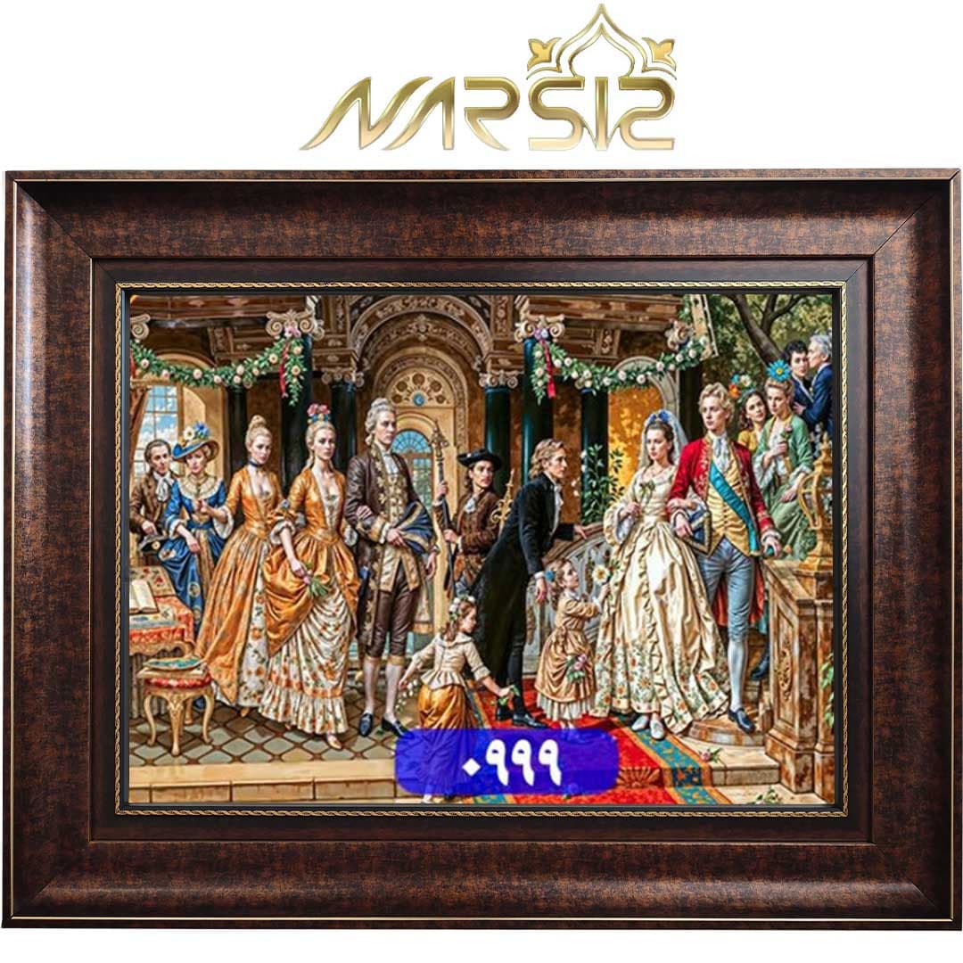 تابلو فرش عروسی ناپلئون کد 0999