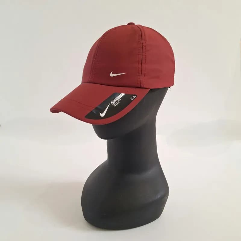 کلاه ورزشی شمعی نایک زرشکی DRI-FIT