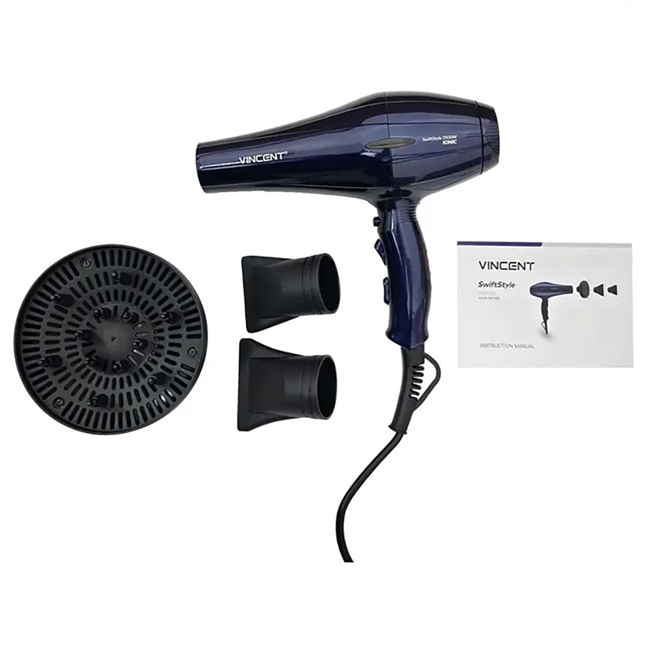 سشوار وینسنت VINCENT مدل HD7325 آبى 2500 وات — تصویر ۹