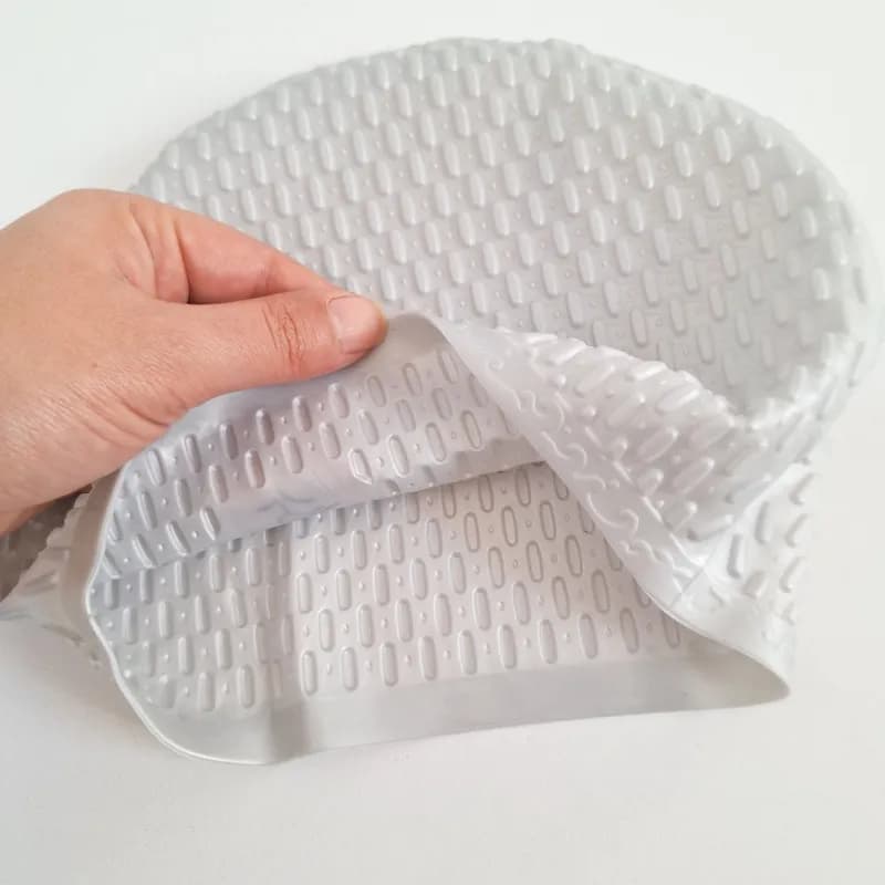 کلاه شنا پفکی سیلیکونی وارداتی ksh-511 — تصویر ۴
